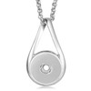 Interchangeable 18-20mm Snap Jewelry Infinity Pendant & Rolo Stainless Chain