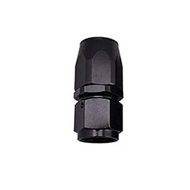 RacingZone Straight an Hose End Fitting (AN6, Black)