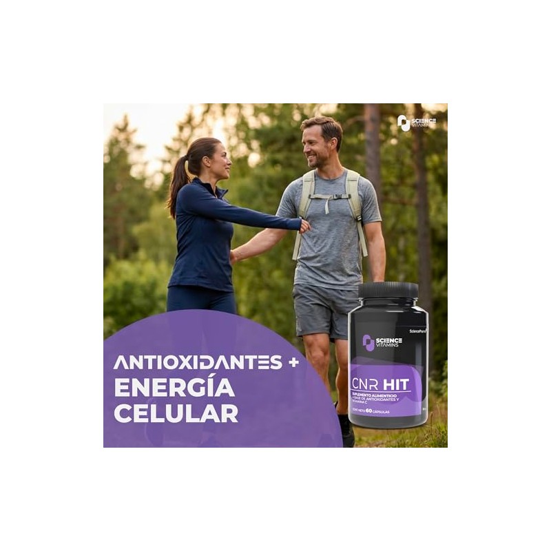 CNR HIT | Glutatión, Trans-Resveratrol, Curcumina y NAD | 60