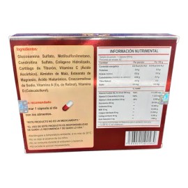 G-fx Plus Caja C/60 Reparador De Articulaciones Glucosamina Sabor No