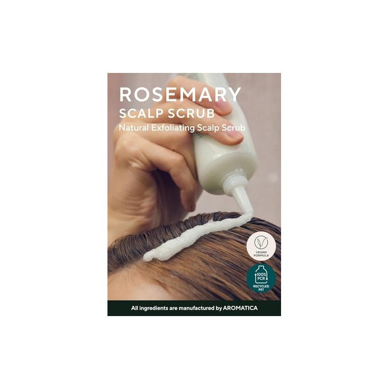 AROMATICA Exfoliante Capilar con Romero y Sal del Lago de