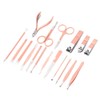 18Pcs/Set Stainless Steel Manicure Pedicure Nail Clipper Set Nail Grooming