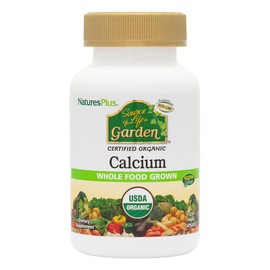 NaturesPlus Source of Life Garden Calcium - 120 Vegan Capsules, Pack of 2 - Vegetarian, Gluten Free, Certified Organic - 60 Total Servings