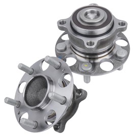 BRTEC 512353 [2 PCS] Rear Left/Right Wheel Hub and Bearing Assembly for Honda Accord 2008-2012, for Acura TSX 2009-2014 5Lugs W/ABS Pair
