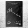 Cue Bridge Patent Print Poster (20x30) Game Room Art, Billiards