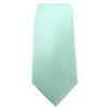 TigerTie - Slim Designer Tie in Plain Rips Patterned, Mint