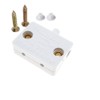 CABLEPELADO 1A 250V White Cabinet Door Contact Switch Push Button