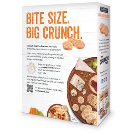 Sesmark Mini Rice Crackers Simply Salted - Gluten Free Rice Crackers Non GMO Project Verified - 5.25 Oz. (Pack of 6)