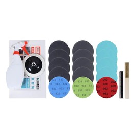 UerGlass 5 inch Glass Scratch Repair Remover Kit Net Sanding Abrasive Pads Set Kit for Glass Scratch Repair Removal Glass Windoor Door Wall Table