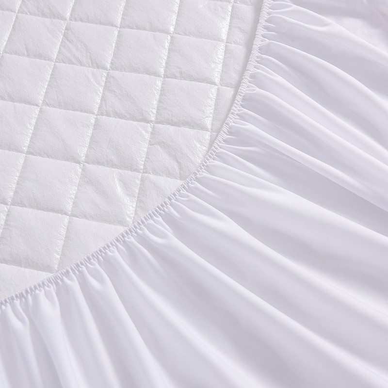 Twin Size Waterproof Mattress Protector, Quilted Cooling Fitted Bed Mattress