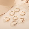 Annpro Gold Knuckle Rings Set for Women,Simple Dainty Stackable Finger