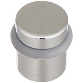 Baldwin Estate 4505.260 Modern Floor Bumper in Polished Chrome, 1.18" Diameter