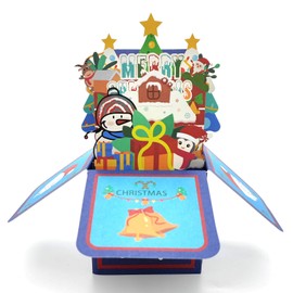 scicent Christmas Cards Pop Up Card Christmas Card 3D Christmas Paper Merry Christmas Greeting Cards with Christmas Card Christmas Card for Children Girls Boys Christmas Gnomes - 20205