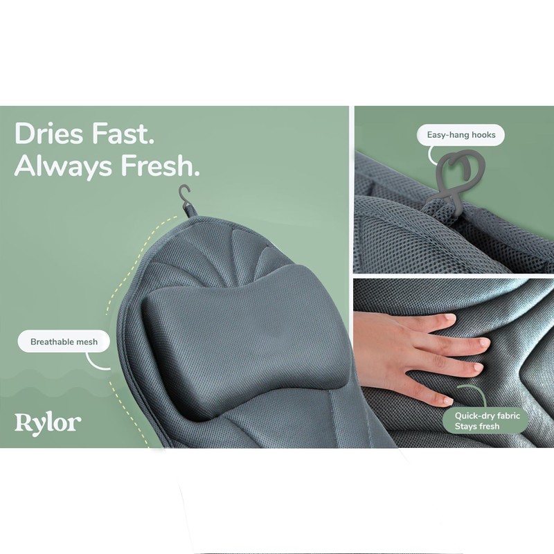 Rylor Full Body Bath Pillow – Luxury Cushion for Bathtub