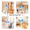 Migipaws Cat Toys,Interactive Lifelike Robin Flying Flapping Bird with Catnip,