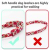 HSIGIO Dog Collar and Leash Set Girls Adjustable Puppy Collars