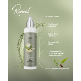 Stylecraft SC360 Revival Thermal Prep Hair Primer - Leave-In Heat Protectant - Frizz Control Hair Spray - Tea Tree, Rosemary, Arabica Coffee, Vegan, Paraben-Free, 6.8 oz