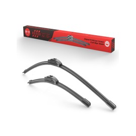 26"+18"Silicone Windshield Wiper blades Replacement for Honda Accord 2007-2003/Civic 2020-2016 Jeep Cherokee 2020-2014+more Cars All-Season Front Wiper Blades (Pack of 2) U/J Hook