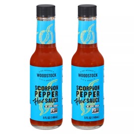 Woodstock Scorpion Pepper Hot Sauce, 5 fl oz, 2 Pack