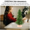 Ipetboom 12 Pieces Miniature Emulation Pine Trees with Base for