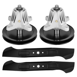 Dibanyou Mower Deck Rebuild Kit Spindle Blades Assembly for MTD Cub Cadet 46 inch Deck XT1-LT46 T225 T240 T2800,Replaces 918-06977 918-06977A 618-06977 742-04244 742-04290 942-04244