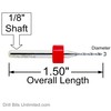 Carbide Drill Bit Set - 50 Pieces / 25 Sizes