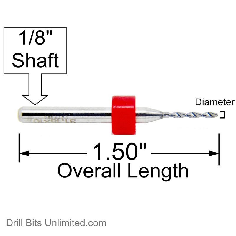Carbide Drill Bit Set - 50 Pieces / 25 Sizes