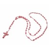 Rosa Rosario Con Nudos Hecho A Mano Knotted Rosary 100%