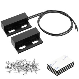 SCOOYUCK 2 Sets No Magnetic Switch Magnetic Door Sensor Normally Open Magnetic Reed Switch