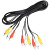 KAUMO 2 Branch AV Cable Male (RCA Red White Yellow