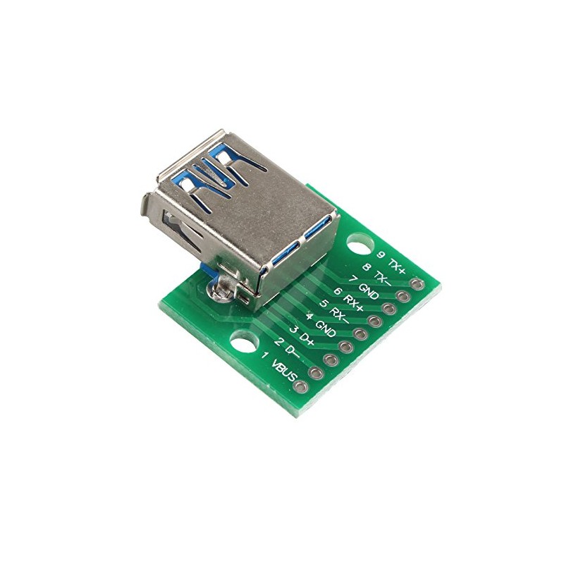 HALJIA 2 USB 3.0 to DIP 2.54mm 9pin female PCB