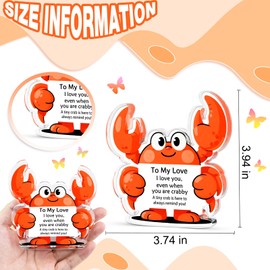 Acrylic Ornaments Birthday Gifts For Boyfriend For Boyfriend Birthday Unique Husband Gift Valentines Day Gift For Boyfriend inspirational gift Thank you Spiritual Gift For Women (To My Love I love you)