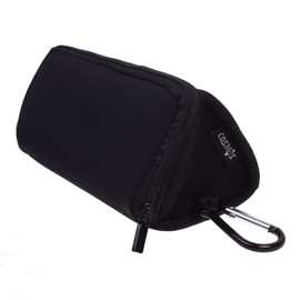 Cosmos Black Neoprene Utility Storage Case Pouch Bag Pen Holder Zipper Travel Carry Bag