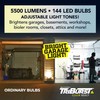 Bell+Howell Triburst Color Select LED Garage Light, 5500 Lumen 3000k/4500k/5500k