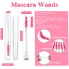 40PCS Mascara Brushes Tubes Set, Disposable Lash Spoolies with Tube