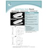 Centoco 440STS-001 Round Plastic Toilet Seat, Closed Front with Cover,