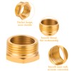 4 Pieces Reducer Adapter, Brass Thread Adapter Hex Water Pipe