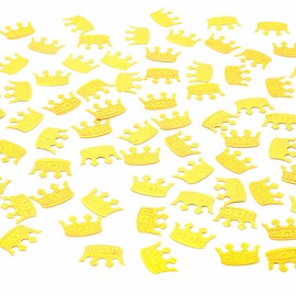 Topfuny cronwn Confetti Gold Glitter Metallic Sequins Table Scatter for Baby Shower Wedding Birthday Party Decoration