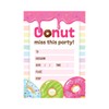 32 Donut Party Invites - Kids Childrens Birthday Party Invitations