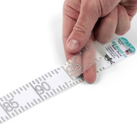 Quik Measure Pro Fish Rulers Metric Measuring Sticker Ruler - 100cm Tape Decal - Transparent Self Adhesive - Waterproof Clear Design Perfect for Kayak, Boat, Net, Spearfishing (100 Centimeters)