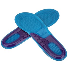 Plantillas de silicona Plantillas unisex de cuerpo entero Plantillas deportivas suaves y ortopodicas anti-shock para la fascitis plantar Soporte para el arco y dolor los pies(S)