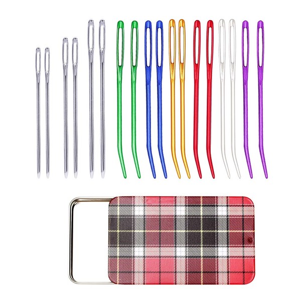 12 Pieces Yarn Needle, Tapestry Needle Bent Embroidery Needles Bent