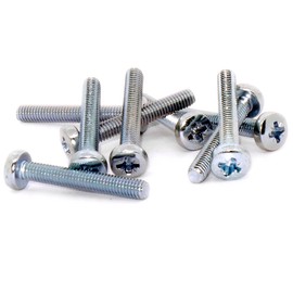 M5 (5mm x 40mm) Pozi Pan Machine Screw (Bolt) - Steel (Pack of 20)