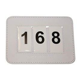 Woof Wear Dressage Saddle Pad Number - White - Waterproof Sprayproof - Unisex