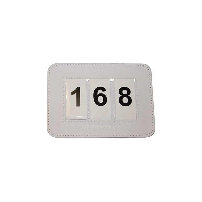 Woof Wear Dressage Saddle Pad Number - White - Waterproof