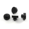 Large Rubber Push-in Ridged Stem Bumpers 1" Diam - Feet