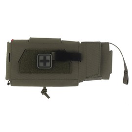 IFAKon Compact V3 Ifak Pouch for Trauma Kit, Quick Pull First Aid Pouch with 7 Pockets Adapt to Belt, MOLLE Plate Carrier Vest, Waistband, Chest Rigs,RG