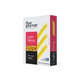 Fiber Gourmet Pasta - Light Penne Pasta - Low Net Carb, Fibre-Rich, Low Calorie, Healthy Pasta - Made in Italy, Kosher, Vegan, Non-GMO - 8 Oz