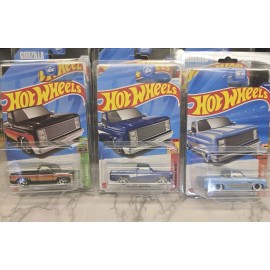 Hot Wheels Lot 3x / 83 Chevy Silverado S  DEAL 3 Free Protectors