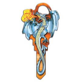 Lucky Line Key Shapes, Medieval DRAGON - House Key Blank, KW1/11, 1 key (B145K)